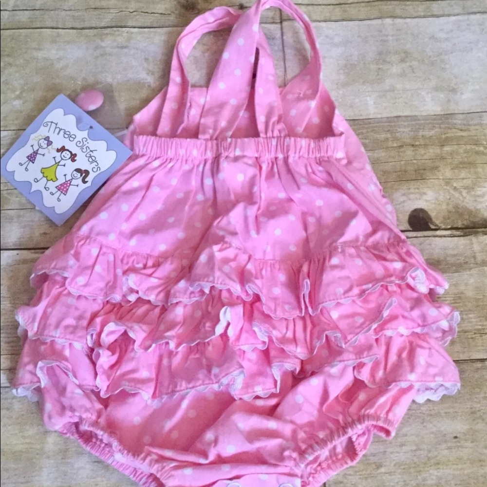 Ruffle Butt Romper Boutique NWT 6m
